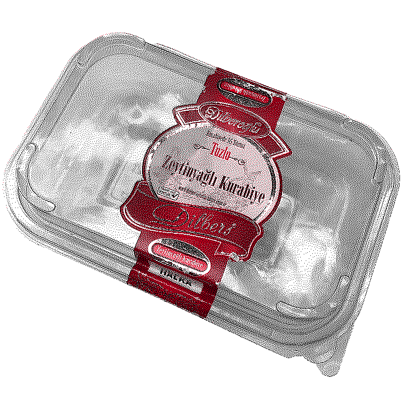 a clear plastic container that contained sesame crackers